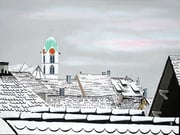 Rheinfelden im Schnee, 80x60 (Privatbesitz)