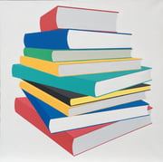 Bücherstapel, 85x85, Acryl2020