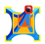 Der Eiffelturm von oben gesehen, 70x70 (2015)