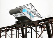 Bild Nr. 2: Die Rheinhäfen in Basel unter dem gemeinsamen Titel «Die Schönheit der Technik»,  80x60   (Der neu renovierte Kran der Rheinischen Kohlenumschlags AG im Hafenbecken 1)