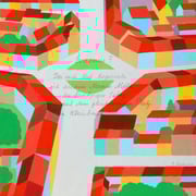 «Der Erasmusplatz von oben«. Der  Beitrag von Paul Bachmann zur BKG-Ausstellung anlässlich des Erasmus-Jahres im September 2016 in der Galerie Eulenspiegel in Basel, 25x25