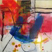 "im raum #18, 2018, Mischtechnik auf Dibond, 30x30 cm