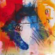 "im raum #1", 2018, Mischtechnik auf Dibond, 30x30 cm