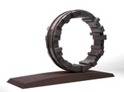 "Circle - yakibame  (C-43)"　　　　　　　　　/ H.41x59x17cm / steel / 2018