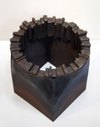 "Morph ◇→ ◯  (MO-4)"　　　　　　　　　　H.34x41x41cm / mild steel / 2015