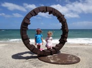 “Circle - yakibame (shrink fit)  (C-11 / C-42)"   /  H.200x285x115 cm / corten steel / 2018