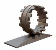 “Circle - door to the future  (C-40)”　/ H.48x67x20cm / steel / 2018