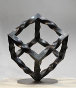 Metamorphosis - inside out  (M42)　　　　H.50x40x40cm / mild steel / 2013