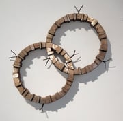 “Circle - 2/5  (C-46)⁣⁣⁣"　　　　　　　　　   ⁣⁣⁣44x46x5cm / bronze, copper / 2021*