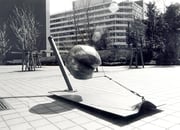 "Time capsule  (K-03)"　　　　　　　　　H.120x220x90cm / mild steel / 1983