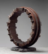 "Circle - harmony (48 wedges)  (C-13)"               H.49x45x21cm / mild steel / 1994