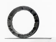 "Circle - yakibame  (C-04)"　　　　　　　　　　 H.45x65x10cm / mild steel / 1993