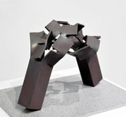 Metamorphosis - inside out (M-33)            H.27x40x23cm / mild steel / 2010
