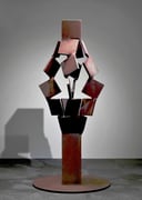"Metamorphosis - inside out  (M-18)"   / H.200x95x95cm / corten steel / 2006*
