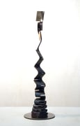 "Metamorphosis - to the sky  (M-61)"           H.45x14x14cm / stainless steel / 2017