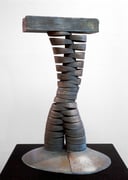 “Space - divided column  (K-14)”　　　　　　　H.50x30x25cm / bronze / 1985