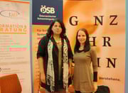 Frau Magistra Angelika Woath mit Frau Daniela Dorrighi von tab