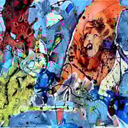 Seltsame Geschöpfe_Acryl auf Karton_100x70 cm