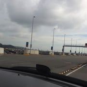 zum Eurotunnel Eingang