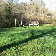 Gîte à la Gare: L'installation hamacs