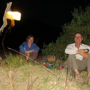 Abends bei angenehmen Temperaturen draussen sitzen, das geniessen wir sehr!