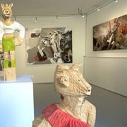 Skulpturen Jörg Herz - Malerei Bettina Hobel