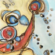  "THE COSMIC GIGGLE"  (30x30)  $2000. SOLD