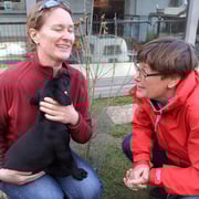 Neville Nelson mit Ursi und Caroline