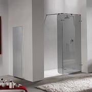 Win A46: 2 Hojas fijas cogidas con morseta a la pared y vidrio-vidrio