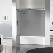 Iron B 27: Mampara de baño frontal con una hoja corredera y una hoja fija