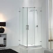 TUR A121: mampara de ducha angular con dos hojas correderas y dos hojas fijas