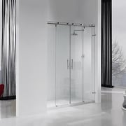 Iron A 23: mampara de ducha frontal con dos hojas correderas y dos hojas fijas