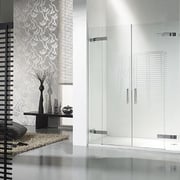 ENI A83: mampara de ducha frontal con dos hojas abatibles y dos hojas fijas