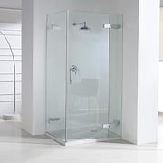 ENI A82: mampara de ducha angular con una hoja abatible y dos hojas fijas