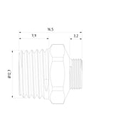 MACHINE ADAPTER G1/4" conical (0-AD-14-PT)