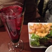 レッド＆ブルー、海老のフリット