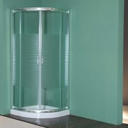 MAMPARA DE DUCHA MODELO "PAMPLONA".Semicircular de ducha con 2 hojas fijas y 2 correderas.