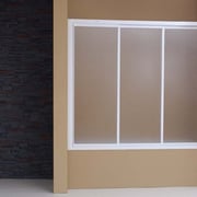 MAMPARA DE BAÑO MODELO "ARAGON". Frontal de baño con 3 hojas correderas.