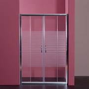 MAMPARA DE DUCHA MODELO "RIOJA". Frontal de ducha con 2 hojas fijas y 2 correderas.