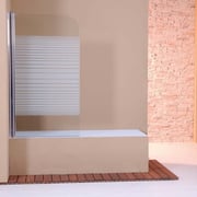 MAMPARA DE BAÑO MODELO "MADRID". Frontal baño 1 hoja pivotante 180º.