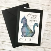 Galaxie-Karte mit Innenblatt.