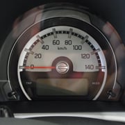 遊び心のあるスピードメーター。