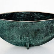 leif månsson skål i gjuten och patinerad brons