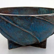 leif månsson skål i gjuten och patinerad brons
