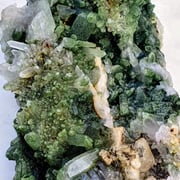 Bergkristallgruppe mit Chlorit – Val Russein – Alfons Popp