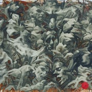 adam bota, "rasterfahndung (klein)", 2016, 100 x 150 cm, oil on canvas – erlas galerie