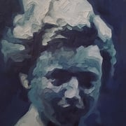 adam bota, "fischweib", 2024, 50 x 40 cm, oil on canvas – erlas galerie