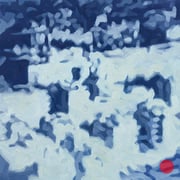 adam bota, "stadt", 2019, 70 x 60 cm, oil on canvas – erlas galerie