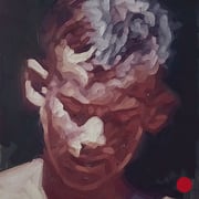 adam bota, "nasshaariger", 2024, 50 x 40 cm, oil on canvas – erlas galerie