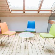 Auf der Empore – für gemütliche Gespräche mit super Aussicht.